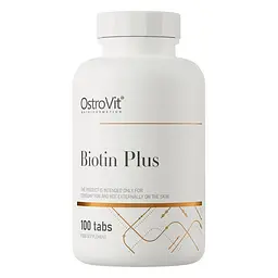 Вітаміни та мінерали OstroVit Biotin Plus, 100 таблеток