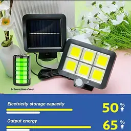 LED вуличний світильник на сонячних батареях автономний вологостійкий із датчиком руху для двору SL-F120 - мініатюра 10