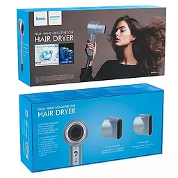Фен для волосся Hoco DAR01 Ion Care (1400W) White - мініатюра 2