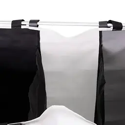 Кошик для білизни Yiwu HP-41-4 текстильний на 3 секції 65х40х58 см - мініатюра 10
