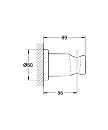 Тримач ручного душу Grohe Rainshower 22117KF0 Чорний матовий - мініатюра 4