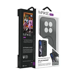 Чохол Make Xiaomi Redmi Note 15 Atlas Magnet Black - мініатюра 2