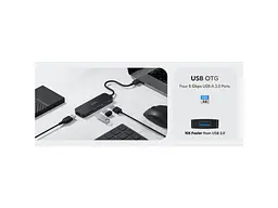 USB-хаб CUDY UH40A Black - мініатюра 4