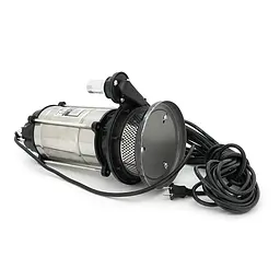 Занурювальний насос 550W 220V до 2 м³/год підйом до 13 м 25 мм нержавіюча сталь 375х195х200 мм 4,380 кг + перехідник - мініатюра 2