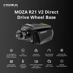 База кермова MOZA R21 V2 прямий привід 21 Нм - мініатюра 5