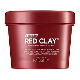 Маска глиняна для очищення пор та себорегулювання Amazon Red Clay Missha 110 г