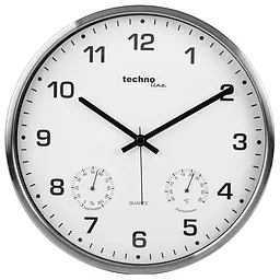 Годинник настінний Technoline WT7980 White/Silver (WT7980), Сріблястий