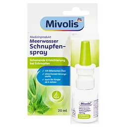 Назальний спрей з чебрецем, м'ятою і евкаліптом Mivolis Schnupfen-spray 20 мл 
