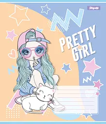 Набір зошитів 1 Вересня Pretty girl А5 в лінійку 12 аркушів 25 шт. (767221) - мініатюра 2