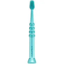 Зубна щітка дитяча Curaprox CS Baby з гумованою ручкою зелена - мініатюра 2
