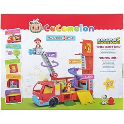 Ігровий набір CoComelon Feature Vehicle Пожежна машина-трансформер з аксесуарами (CMW0220) - мініатюра 4