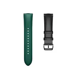 Безель і шкіряний ремінець Sikai для смартгодинника Xiaomi Watch S3/S4 Black-green - мініатюра 6