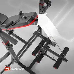 Лавка тренувальна Hop-Sport HS-1075 Pro із партою Скотта - мініатюра 6