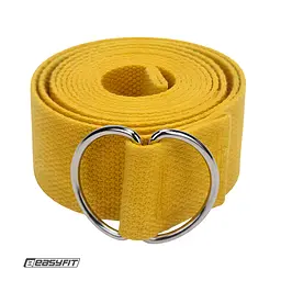Ремінь для йоги EasyFit жовтий