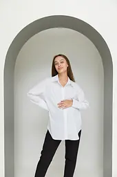Сорочка для вагітних та годуючих Geneva Lullababe розмір L-XL (46-48) Білий