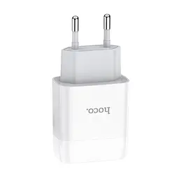 МЗП Hoco C72A Glorious 2.1A (1USB-A) Білий - мініатюра 2