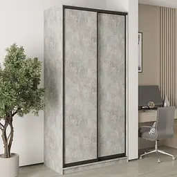 Шафа-купе дводверна MebelStar Уні BG 2ДСП 120x45x240 см Бетон (MBS-10447)