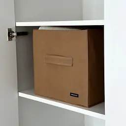Короб  ORGANIZE  для зберігання одягу та домашнього текстилю 30*30*30 (бежевий) - мініатюра 3