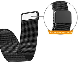 Міланський сітчастий ремінець Primo для годинника Fitbit Versa 3/Fitbit Sense Black L - мініатюра 4