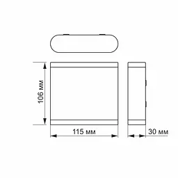 Світильник архітектурний Videx LED AR06 IP54 6W 2700K білий (VL-AR06-062W) - мініатюра 3