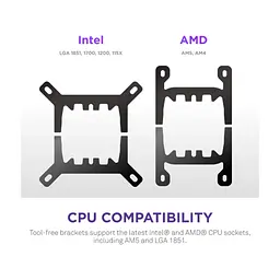 Система рідинного охолодження NZXT Kraken Plus V2 360mm AIO liquid cooler w/Displ (RL-KN360-B2) - мініатюра 9