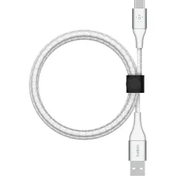 Дата кабель USB 2.0 AM to USB-C 1.0m braided white Belkin (CAB002BT1MWH) - мініатюра 4