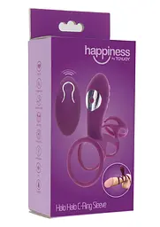 Насадка на пеніс Toy Joy Happiness Halo Halo C-Ring Sleeve 6.2 см фіолетовий - мініатюра 6