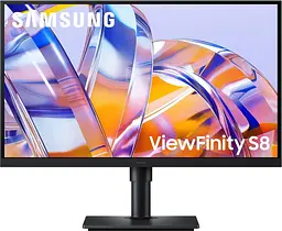 Монітор 27" Samsung ViewFinity S8 (LS27H804UAIXUA) 3840х2160 (UHD, 4K) IPS 60 Hz