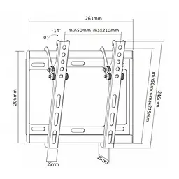 Кронштейн Brateck LP34-22T - мініатюра 7