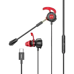 Дротові ігрові вакуумні навушники Remax Type-C Gaming Headphone RM-755, 1.2m, black