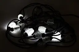 Світлодіодна новорічна гірлянда Devilon стробоскопне блимання IP44 LED  20 л білий (651603) - мініатюра 2
