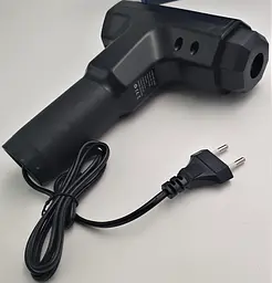 М'язовий масажер для тіла ручний 220V портативний 4 насадки Fascial Gun RF-709 чорний - мініатюра 3
