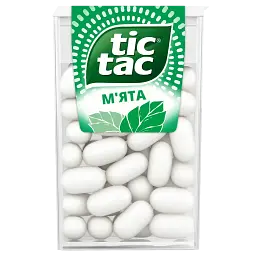 Упаковка драже Tic Tac зі смаком м'яти 18 г * 12 шт