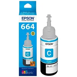 Контейнер з чорнилом Epson 664 cyan (70мл) L100/L200 (C13T66424A)