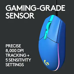 Миша комп'ютерна Logitech G203 Gaming Lightsync RGB Blue (910-005792) - мініатюра 6