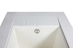 Кухонна мийка гранітна Miraggio Bodrum 650 white 649x500x220 00206702, Білий - мініатюра 4