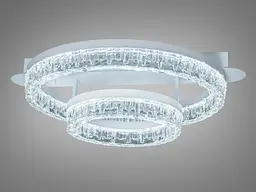 Сучасна стельова люстра Diasha MX78203/400+200WH з акриловими кільцями, 60W - мініатюра 2