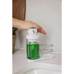 Диспенсер для миючого засобу KitchenAid Sinkware з підставкою для губки білий (KEG887OSWH) - мініатюра 11