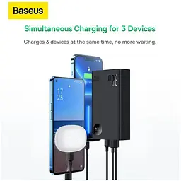 Повербанк Baseus Adaman ll Digital Display Fast Charge 20000 mAh 30W 5A QC3.0 + PD3.0 VOOC (847) - мініатюра 7