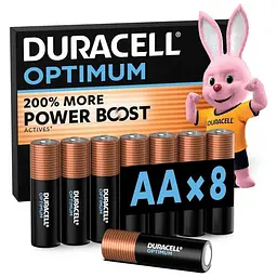 Батарейка Duracell LR6/AA OPTIMUM (8шт)
