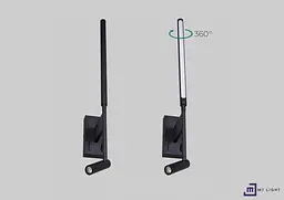 Настінний світильник MJ-Light KONO READ 3200K BK 15003 - мініатюра 7