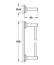 Тримач для рушника Grohe Essentials Authentic 40653001 Хром - мініатюра 2
