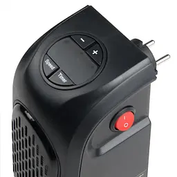 Тепловентилятор Supretto Handy Heater портативний чорний (4883) - мініатюра 3