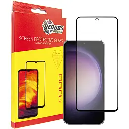 Скло захисне Dengos Full Glue Samsung Galaxy S23 FE (black) (TGFG-322) - мініатюра 3