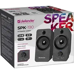 Акустична система Defender SPK-190 Black (65190) - мініатюра 3