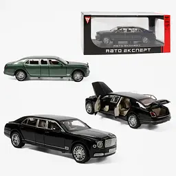 Колекційна металева модель седана АвтоЕксперт Bentley Mulsanne з інерцією, світлом та звуком 1:24 - мініатюра 10