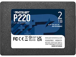 SSD-накопичувач Patriot P220 2 TB (P220S2TB25)