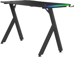 Геймерський комп'ютерний стіл GT Racer T-1224 (120x60x73) Black - мініатюра 4