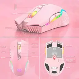 Миша Onikuma Gaming wireless CW905 RGB рожева - мініатюра 3