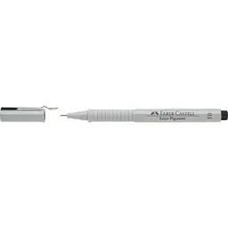 Лайнер Faber-Castell ручка капілярна для графічних робіт Ecco Pigment, діаметр 0,1 мм, колір чорний (6043) - мініатюра 4